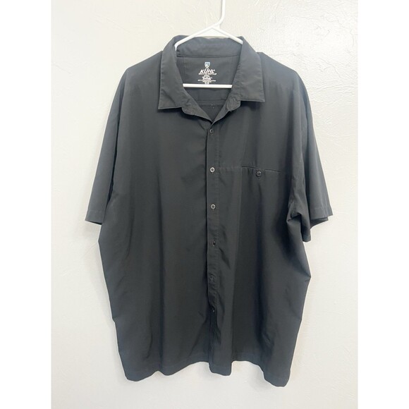 KUHL Tufflex Renegade Blackout Shirt Mens 2XL Short Sleeve Button Up Performance - Picture 2 of 8